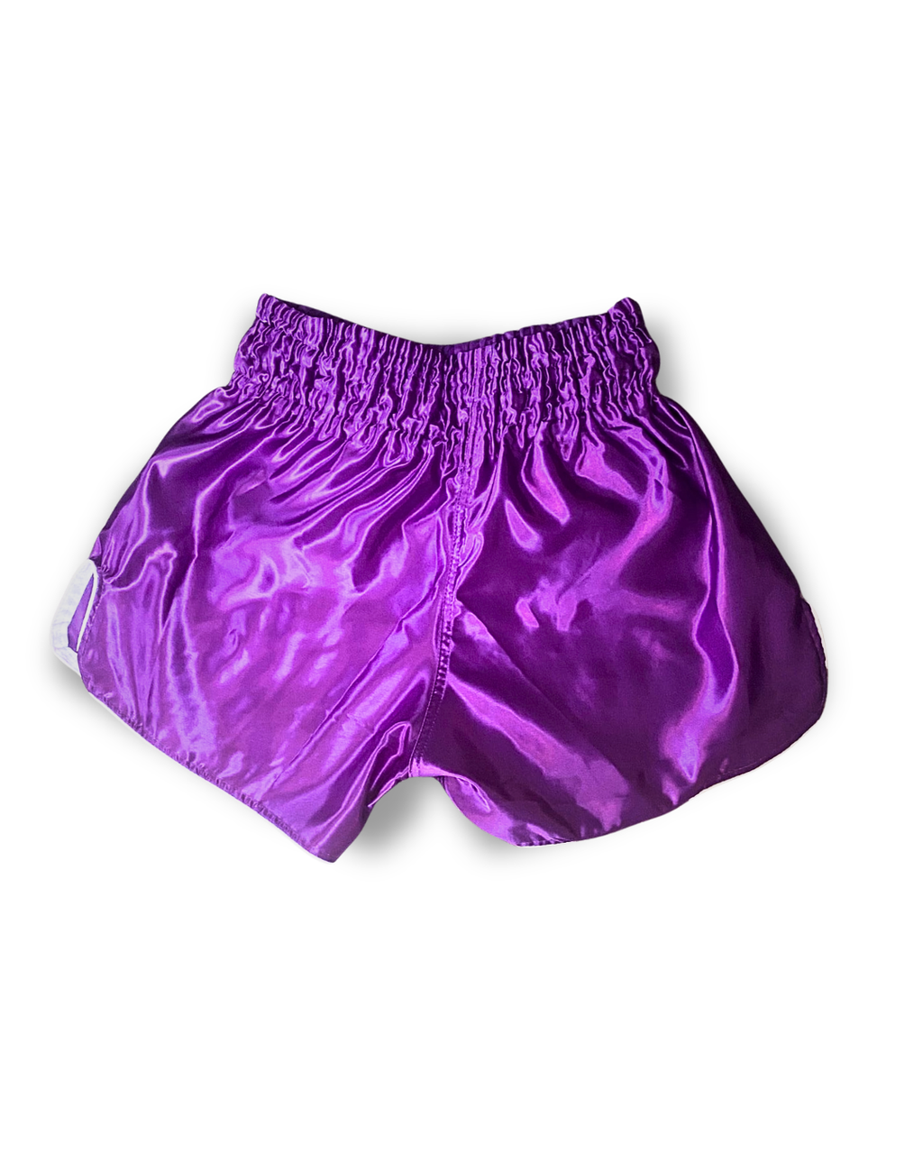Purple 9th Limb „Don’t Blink“ Muay Thai Shorts – Satin Fightwear