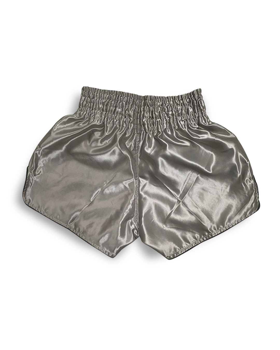 Grey 9th Limb „Don’t Blink“ Muay Thai Shorts – Satin Fightwear