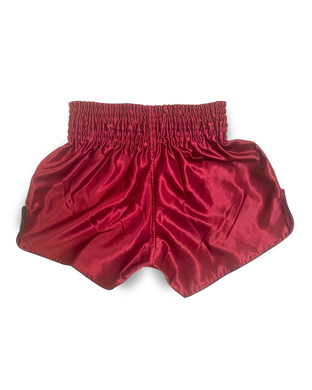 Dark Red 9th Limb “Don’t Blink” Muay Thai Shorts – Satin Fightwear